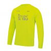 Lancaster & Morecambe Yellow Reflective Print Mens Long Sleeved Performance Tshirt JC002