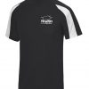 Howfen Runners Reflective Unisex Black Performance Contrast Cool Tshirt JC003