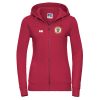 J266F Stanley Striders Red Womens Zip Hoodie